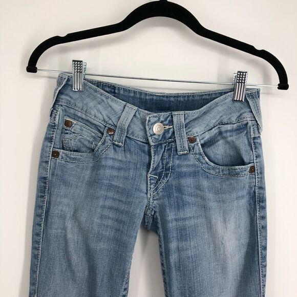 TRUE RELIGION Straight Skinny Jeans Light Wash - Picture 3 of 9